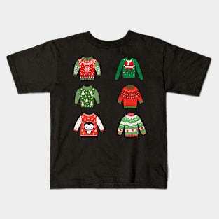 Christmas Ugly Sweater Kids T-Shirt